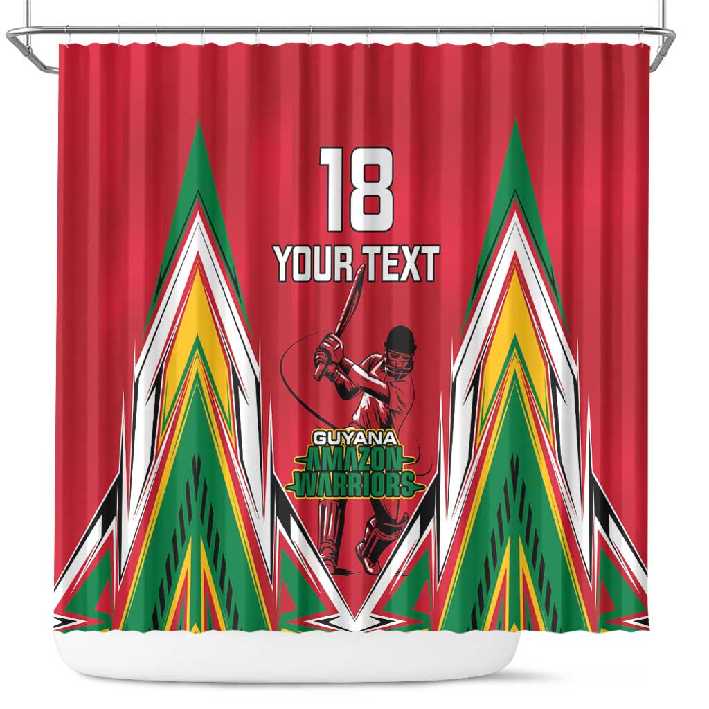 Custom Guyana Cricket Spirit Shower Curtain Amazon Warriors Inspired - Wonder Print Shop