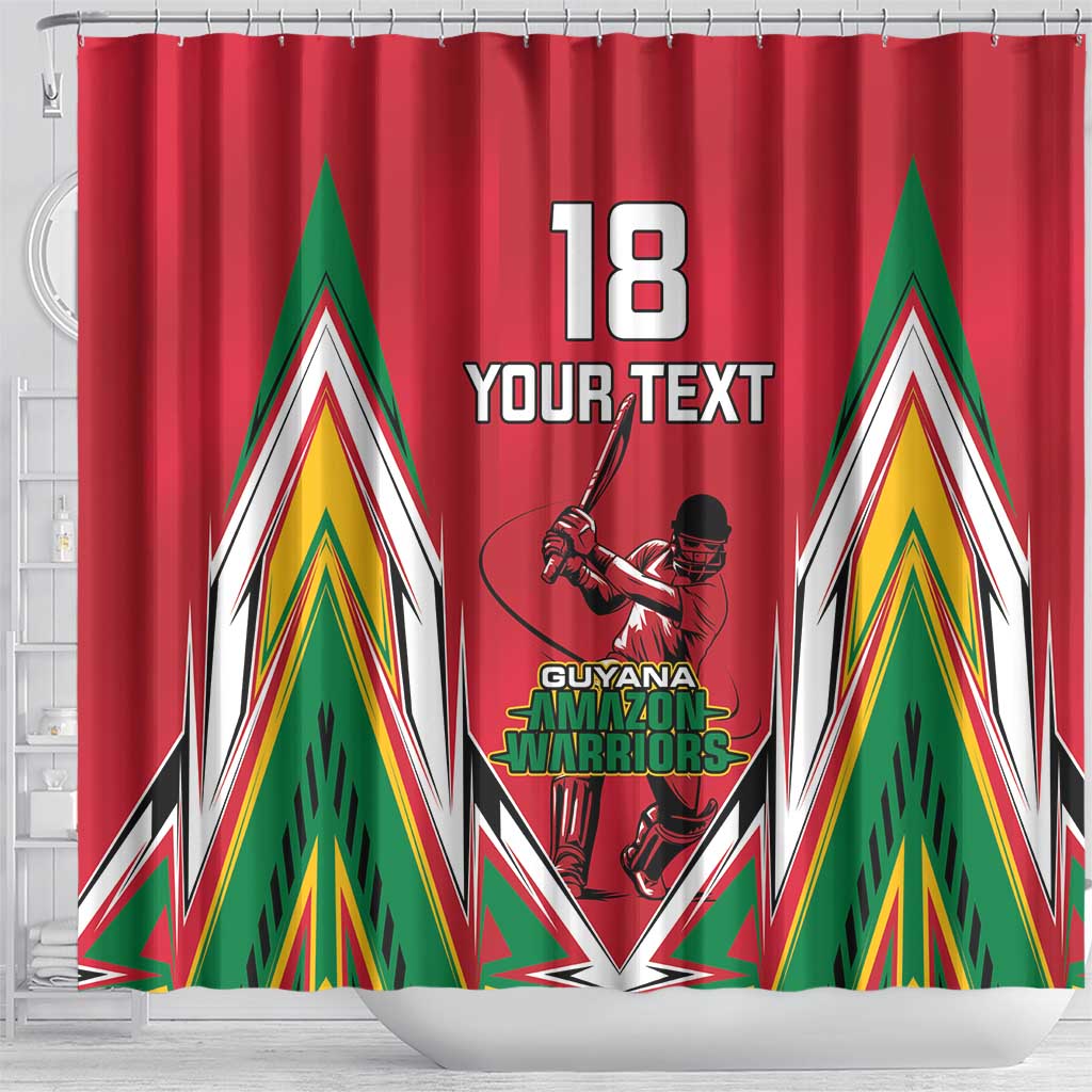 Custom Guyana Cricket Spirit Shower Curtain Amazon Warriors Inspired - Wonder Print Shop