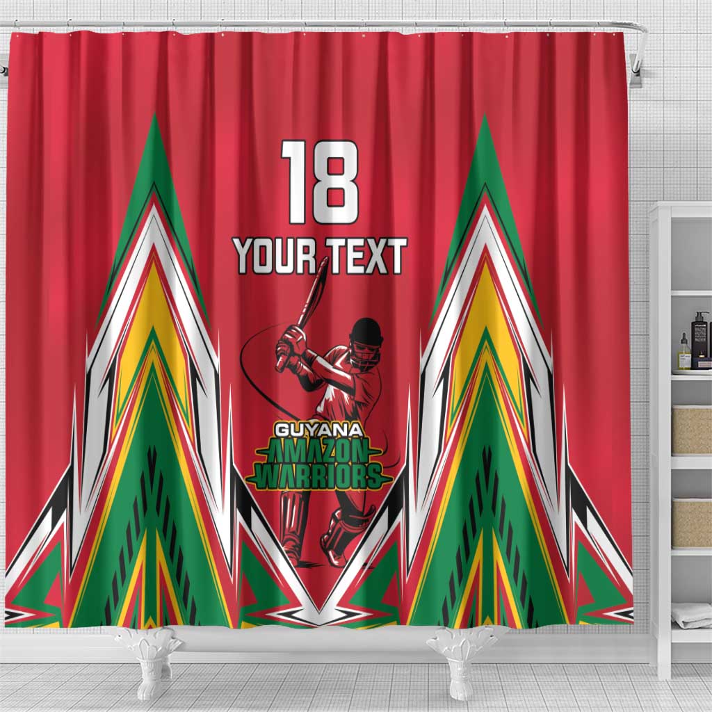 Custom Guyana Cricket Spirit Shower Curtain Amazon Warriors Inspired - Wonder Print Shop
