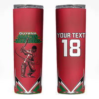 Custom Guyana Cricket Spirit Skinny Tumbler Amazon Warriors Inspired - Wonder Print Shop