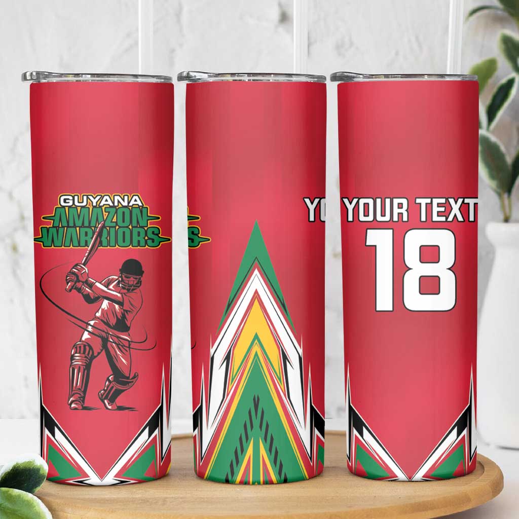 Custom Guyana Cricket Spirit Skinny Tumbler Amazon Warriors Inspired - Wonder Print Shop
