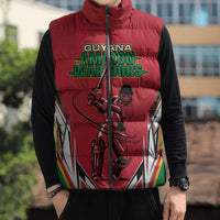 Custom Guyana Cricket Spirit Sleeveless Puffer Jacket Amazon Warriors Inspired - Wonder Print Shop