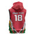 Custom Guyana Cricket Spirit Sleeveless Zip Hoodie Amazon Warriors Inspired - Wonder Print Shop