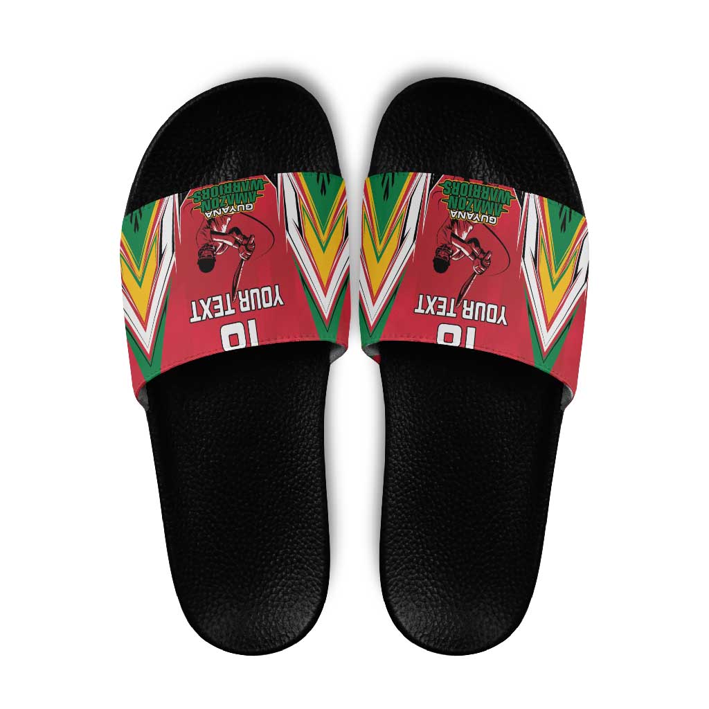Custom Guyana Cricket Spirit Slide Sandals Amazon Warriors Inspired - Wonder Print Shop