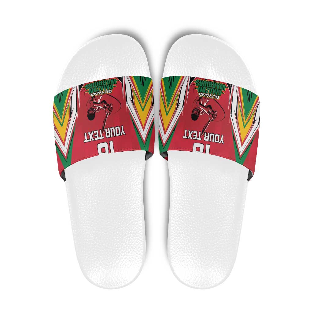 Custom Guyana Cricket Spirit Slide Sandals Amazon Warriors Inspired - Wonder Print Shop