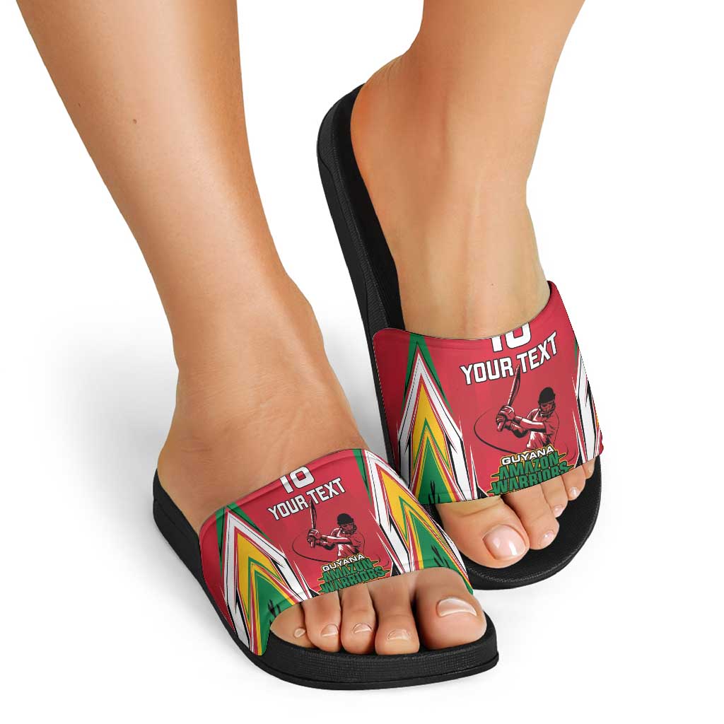 Custom Guyana Cricket Spirit Slide Sandals Amazon Warriors Inspired - Wonder Print Shop