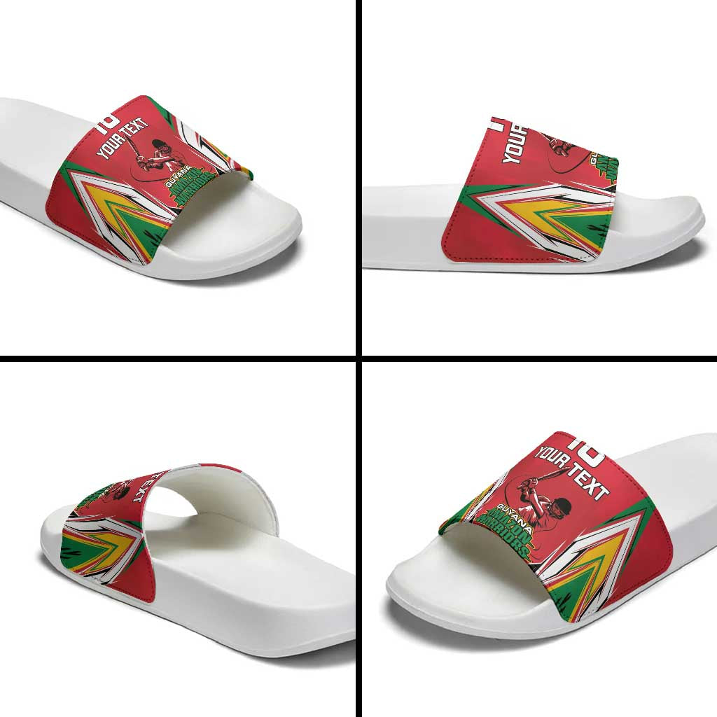 Custom Guyana Cricket Spirit Slide Sandals Amazon Warriors Inspired - Wonder Print Shop