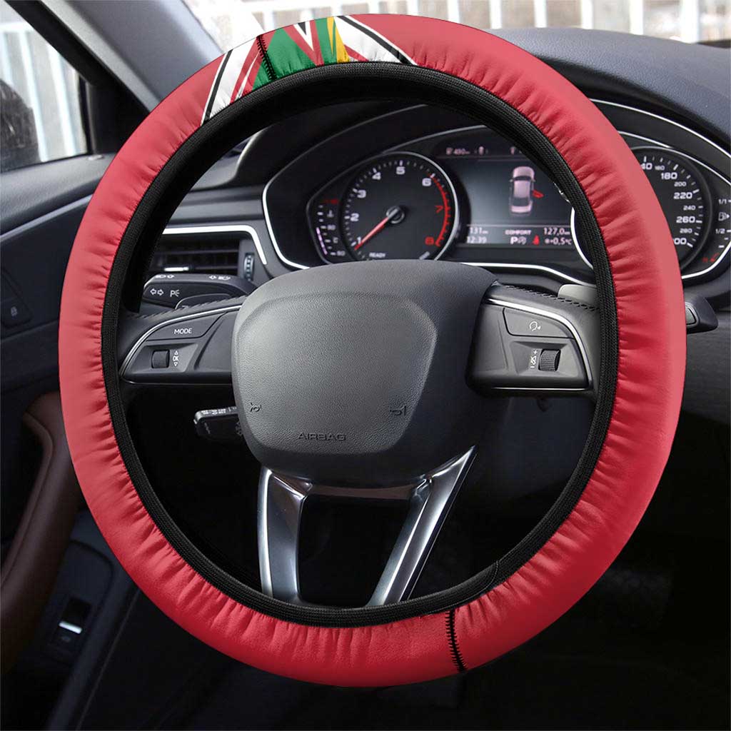 Guyana Cricket Spirit Steering Wheel Cover Amazon Warriors Inspired - Wonder Print Shop