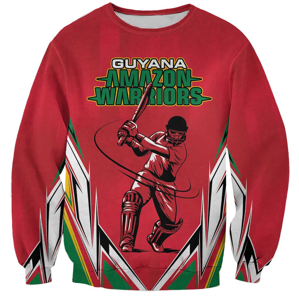 Custom Guyana Cricket Spirit Sweatshirt Amazon Warriors Inspired - Wonder Print Shop