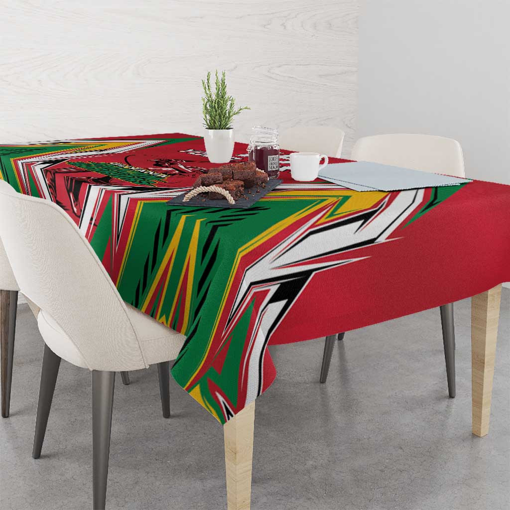 Custom Guyana Cricket Spirit Tablecloth Amazon Warriors Inspired - Wonder Print Shop