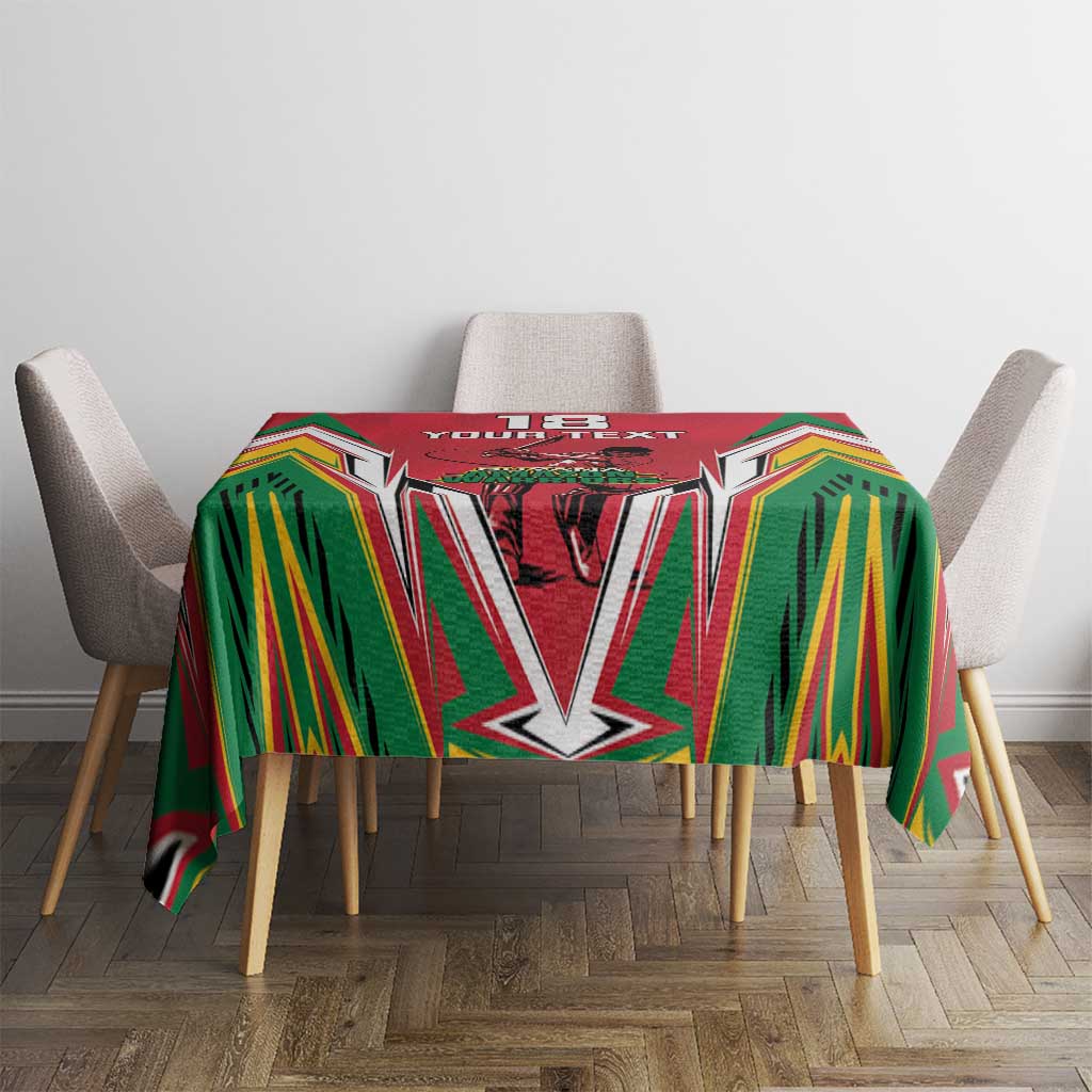 Custom Guyana Cricket Spirit Tablecloth Amazon Warriors Inspired - Wonder Print Shop
