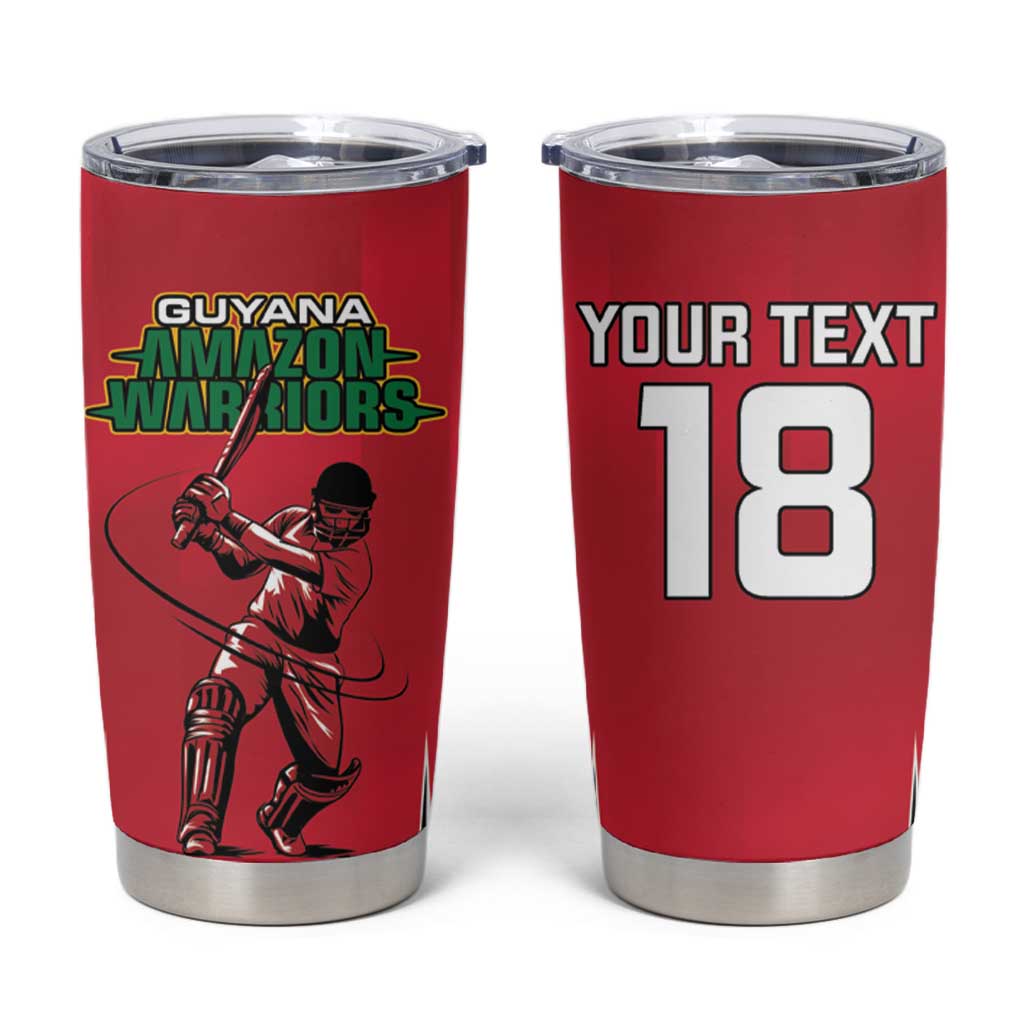 Custom Guyana Cricket Spirit Tumbler Cup Amazon Warriors Inspired - Wonder Print Shop