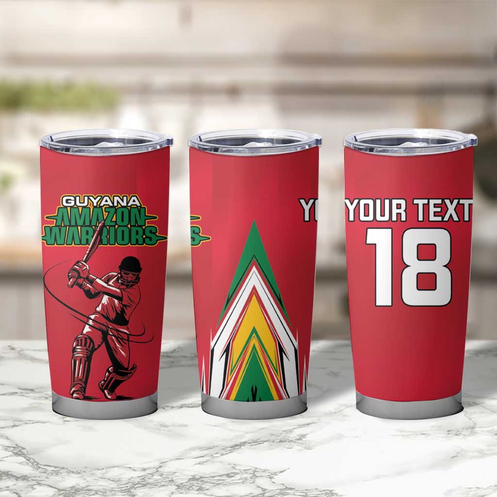 Custom Guyana Cricket Spirit Tumbler Cup Amazon Warriors Inspired - Wonder Print Shop