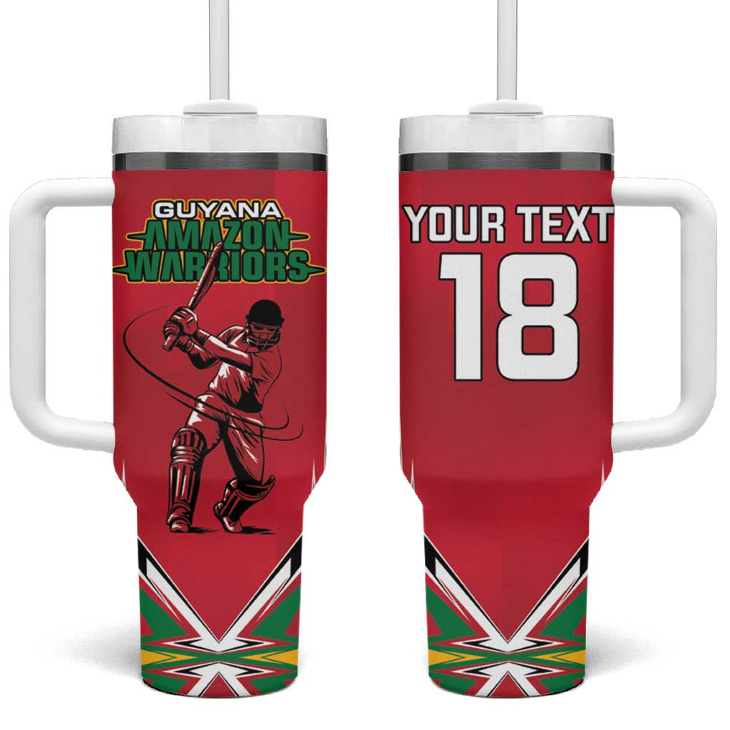 Custom Guyana Cricket Spirit Tumbler With Handle Amazon Warriors Inspired - Wonder Print Shop