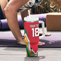 Custom Guyana Cricket Spirit Tumbler With Handle Amazon Warriors Inspired - Wonder Print Shop
