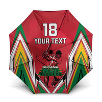 Custom Guyana Cricket Spirit Umbrella Amazon Warriors Inspired - Wonder Print Shop