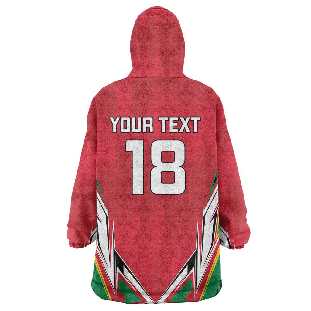 Custom Guyana Cricket Spirit Wearable Blanket Hoodie Amazon Warriors Inspired - Wonder Print Shop