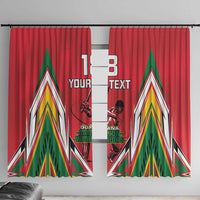 Custom Guyana Cricket Spirit Window Curtain Amazon Warriors Inspired - Wonder Print Shop
