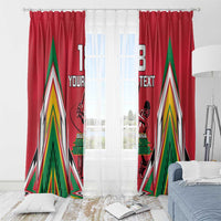 Custom Guyana Cricket Spirit Window Curtain Amazon Warriors Inspired - Wonder Print Shop