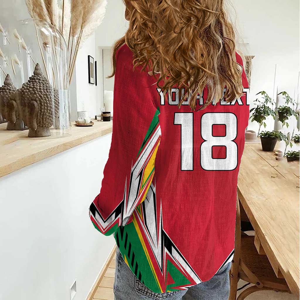 Custom Guyana Cricket Spirit Women Casual Shirt Amazon Warriors Inspired - Wonder Print Shop