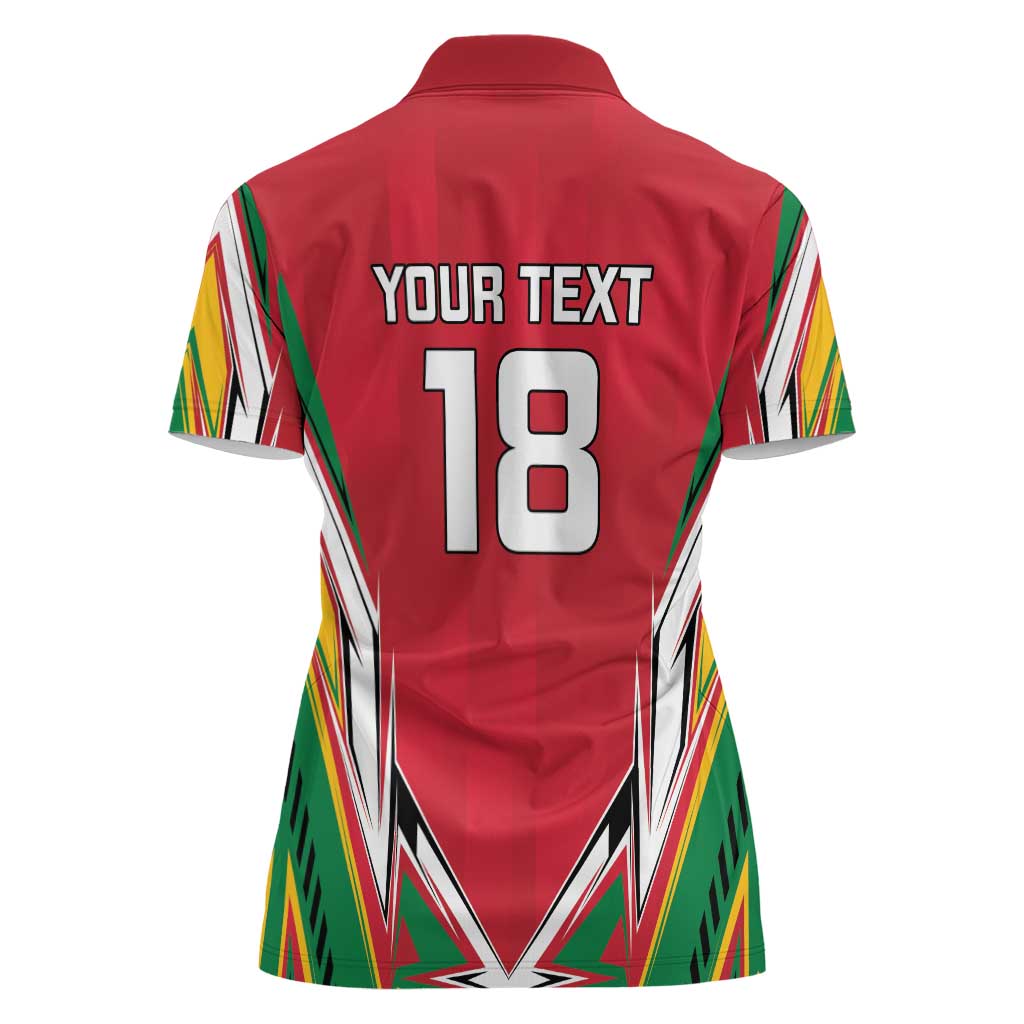 Custom Guyana Cricket Spirit Women Polo Shirt Amazon Warriors Inspired - Wonder Print Shop