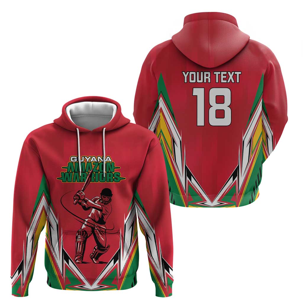 Custom Guyana Cricket Spirit Zip Hoodie Amazon Warriors Inspired - Wonder Print Shop