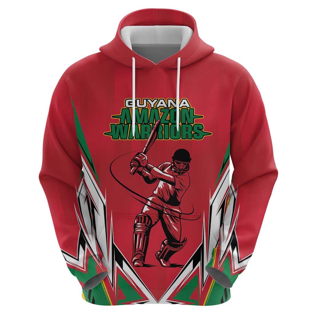 Custom Guyana Cricket Spirit Zip Hoodie Amazon Warriors Inspired - Wonder Print Shop