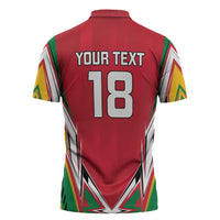 Custom Guyana Cricket Spirit Zipper Polo Shirt Amazon Warriors Inspired - Wonder Print Shop