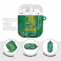 Custom Guyana Football AirPods Case One Team One Game Green Version - Wonder Print Shop