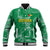 Custom Guyana Football Baseball Jacket One Team One Game Green Version - Wonder Print Shop