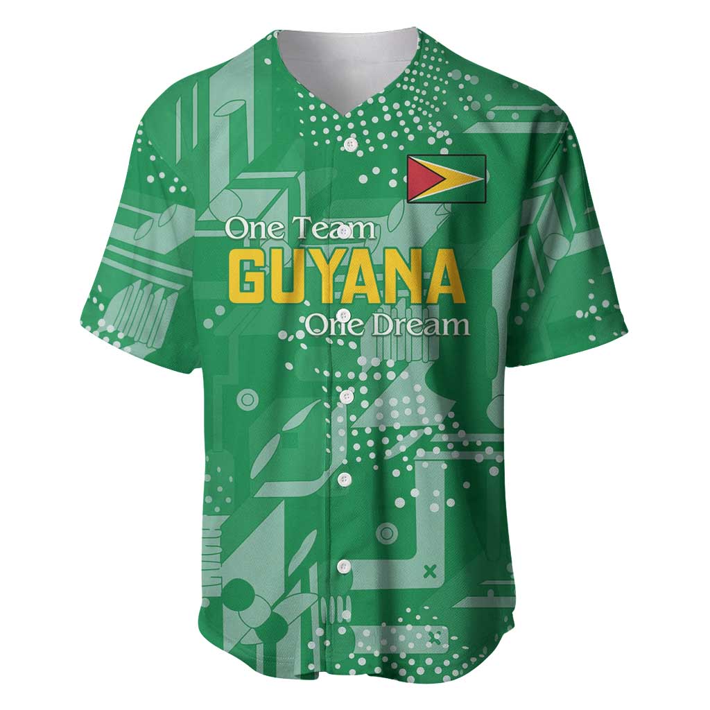 Custom Guyana Football Baseball Jersey One Team One Game Green Version - Wonder Print Shop