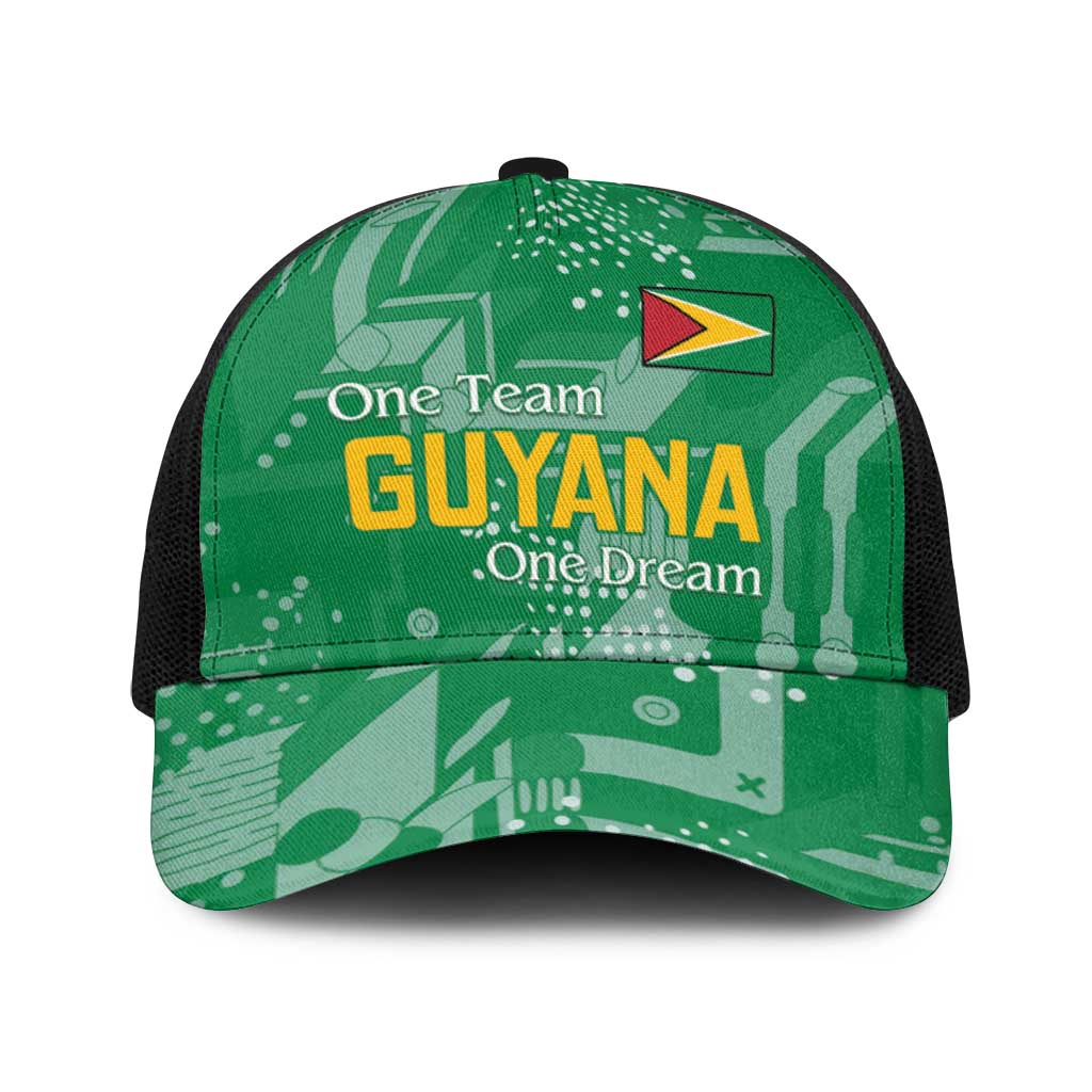 Guyana Football Baseball Net Cap One Team One Game Green Version - Wonder Print Shop