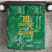 Custom Guyana Football Bedding Set One Team One Game Green Version - Wonder Print Shop
