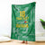 Custom Guyana Football Blanket One Team One Game Green Version - Wonder Print Shop
