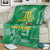 Custom Guyana Football Blanket One Team One Game Green Version - Wonder Print Shop