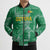 Custom Guyana Football Bomber Puffer Jacket One Team One Game Green Version - Wonder Print Shop