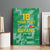 Custom Guyana Football Canvas Wall Art One Team One Game Green Version - Wonder Print Shop