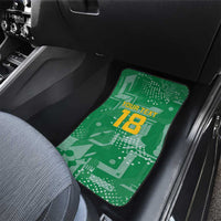 Custom Guyana Football Car Mats One Team One Game Green Version - Wonder Print Shop