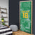 Custom Guyana Football Door Cover One Team One Game Green Version - Wonder Print Shop