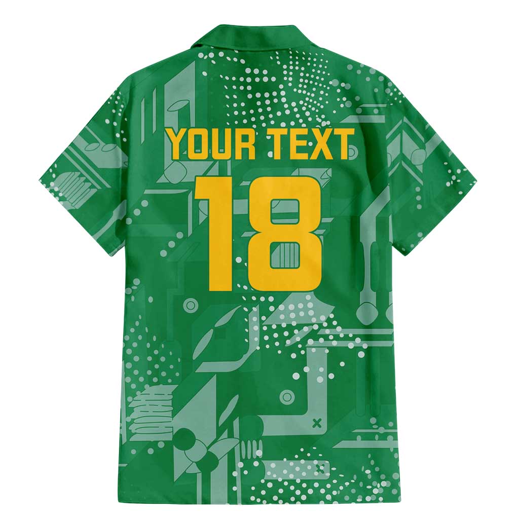 Custom Guyana Football Family Matching Mermaid Dress and Hawaiian Shirt One Team One Game Green Version - Wonder Print Shop