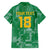 Custom Guyana Football Family Matching Off Shoulder Short Dress and Hawaiian Shirt One Team One Game Green Version - Wonder Print Shop
