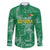 Custom Guyana Football Family Matching Short Sleeve Bodycon Dress and Hawaiian Shirt One Team One Game Green Version - Wonder Print Shop