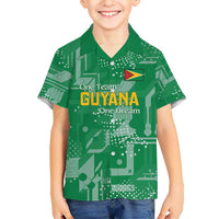 Custom Guyana Football Hawaiian Shirt One Team One Game Green Version - Wonder Print Shop