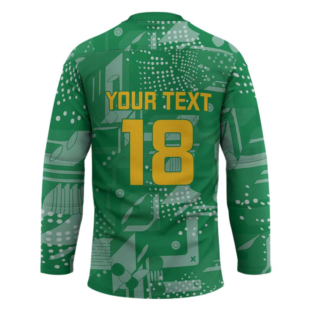 Custom Guyana Football Hockey Jersey One Team One Game Green Version - Wonder Print Shop