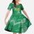 Custom Guyana Football Kid Short Sleeve Dress One Team One Game Green Version - Wonder Print Shop