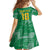 Custom Guyana Football Kid Short Sleeve Dress One Team One Game Green Version - Wonder Print Shop