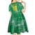 Custom Guyana Football Kid Short Sleeve Dress One Team One Game Green Version - Wonder Print Shop