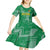 Custom Guyana Football Kid Short Sleeve Dress One Team One Game Green Version - Wonder Print Shop