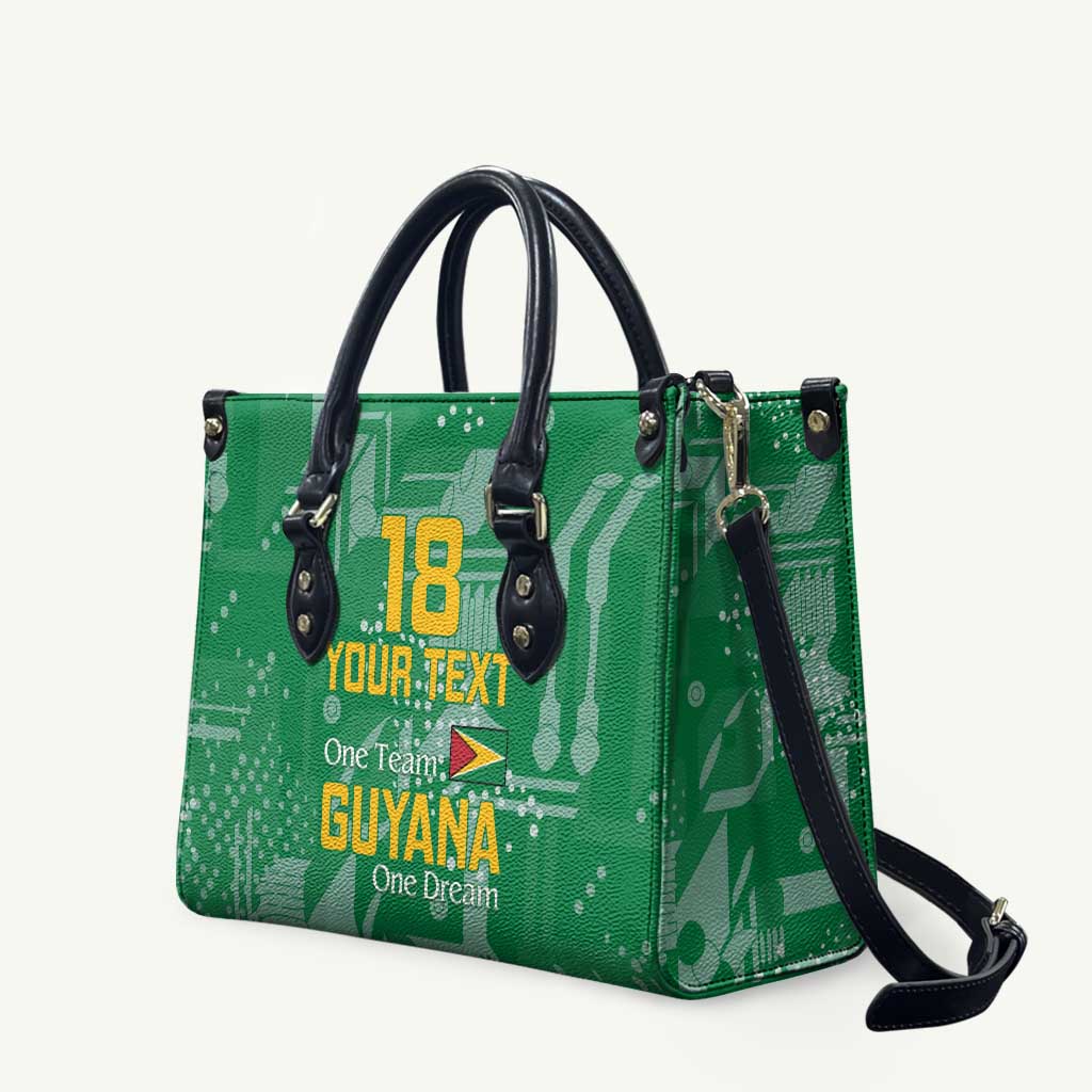 Custom Guyana Football Leather Bag One Team One Game Green Version - Wonder Print Shop