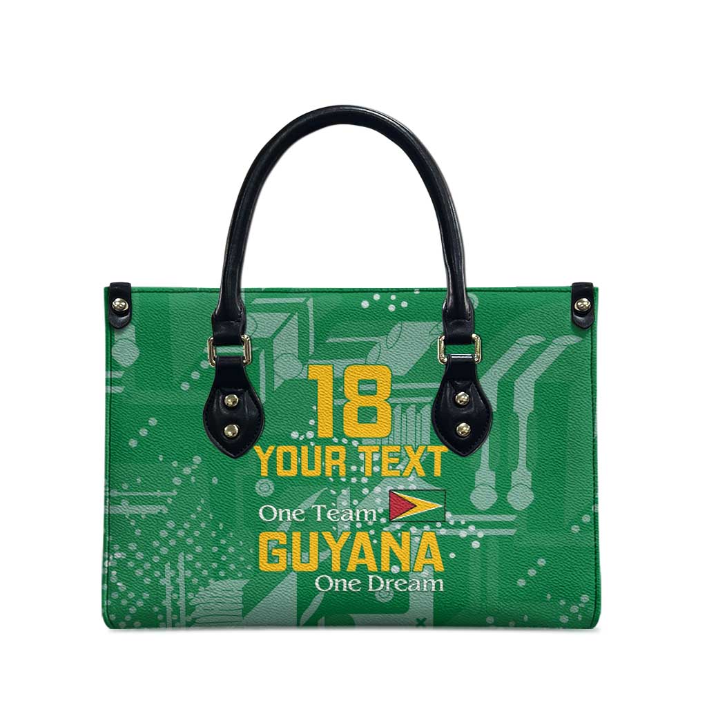 Custom Guyana Football Leather Bag One Team One Game Green Version - Wonder Print Shop